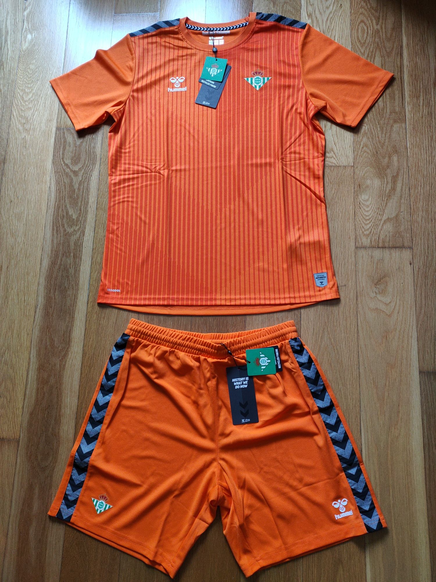 Kit futebol guarda redes adulto original Hummel Real Bétis Sevilla