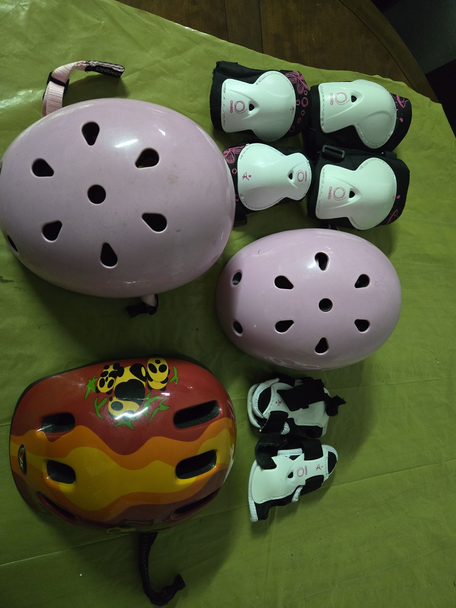 Capacetes e protecções