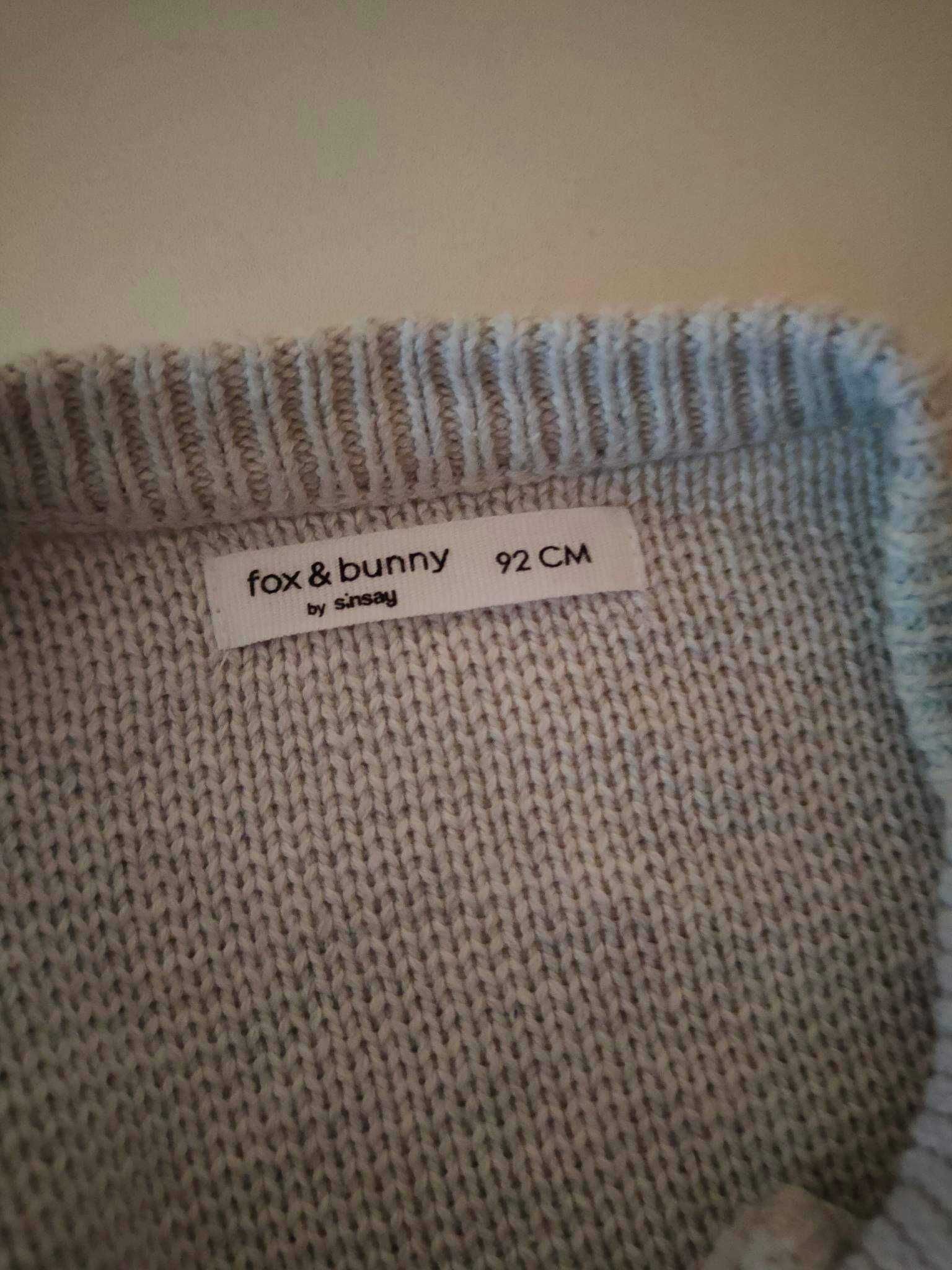 Bluza sweterek Sinsay stan idealny rozmiar 98 zasuwak