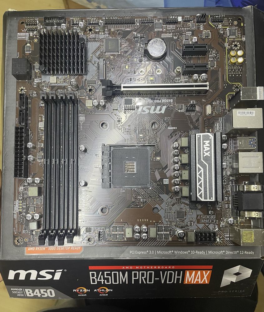 MSI B450M-A PRO MAX – uszkodzona