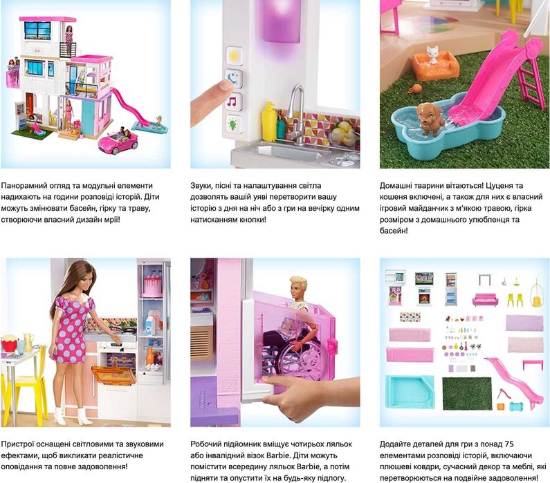 Ігровий набір Барбі Сучасний будинок мрії Barbie Dreamhouse GRG93