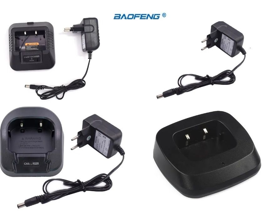 Base + Carregador Baofeng UV-5R / UV-82 / GT-3/outros Originais Novos