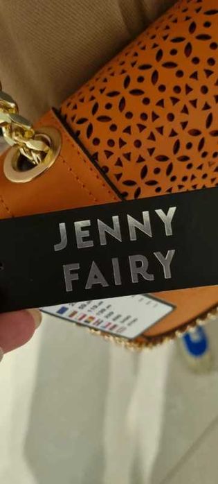 Torebka koniakowy kolor, marka Jenny Fairy, nowa z metką