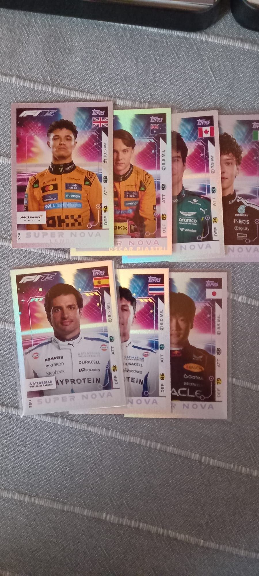 Cartas Topps F1 turbo attax 2025