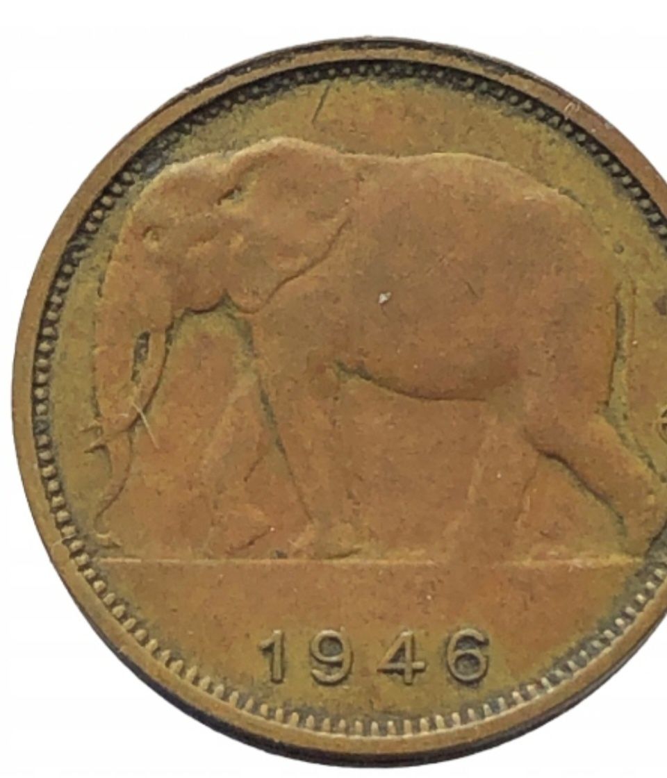 Kongo Belgijskie - 1 frank - 1946r.