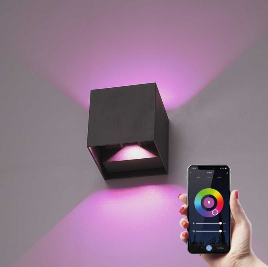 Inteligentna lampa ogrodowa kinkiet elewacyjny Wi-Fi Hombli(HBWL-0200)