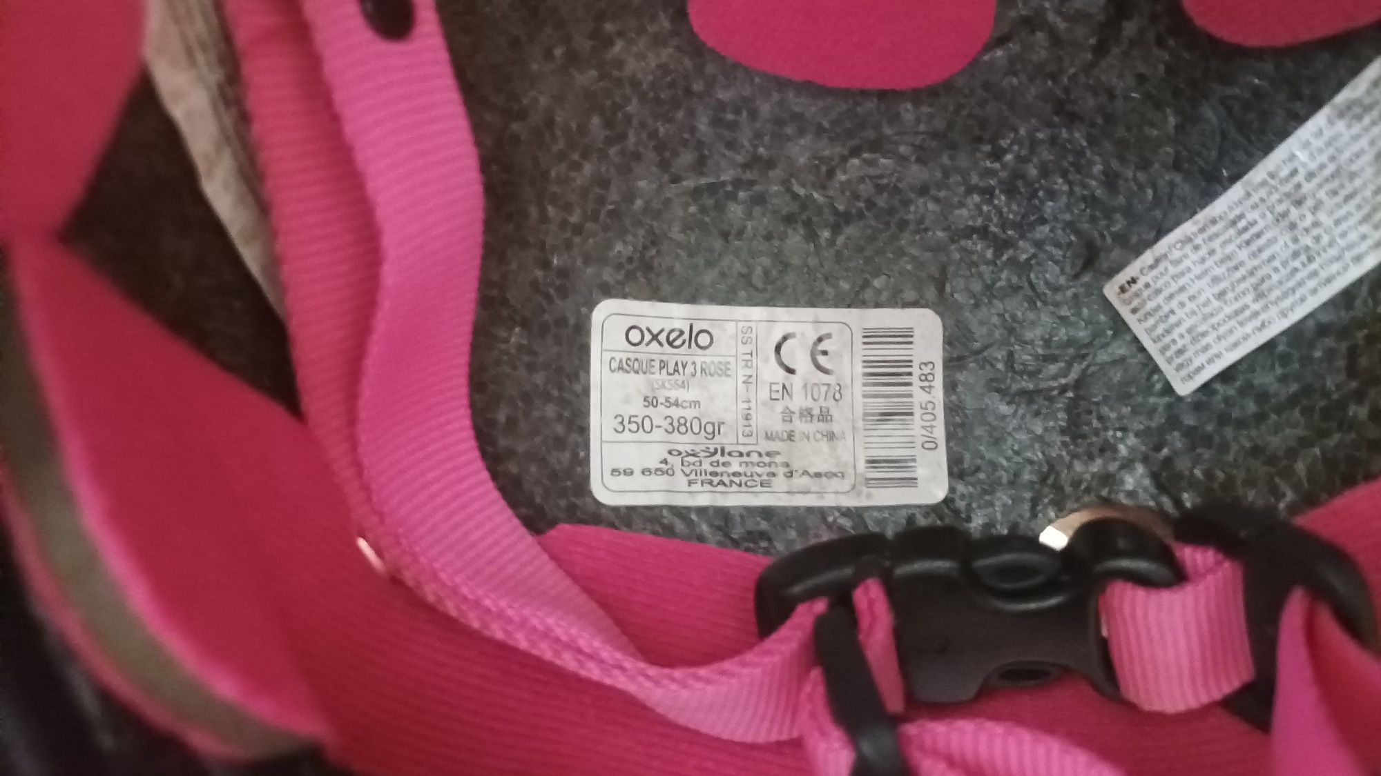 Kask różowy 50-54 cm, Nerka saszetka z pieskami
