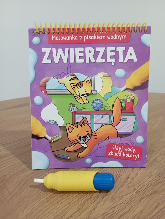 Kolorowanka z pisakiem wodnym zwierzęta