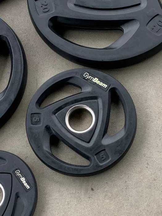 Диски 2.5, 5, 10, 15, 20, 25 кг для олімпійської штанги грифу у гумі