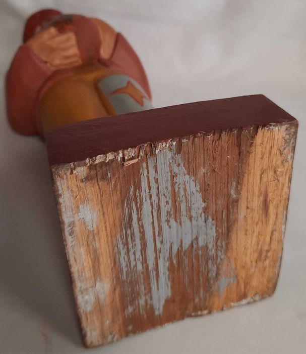 Klaun Stara Rzeźba Drewno Stara Zabawka Vintage V