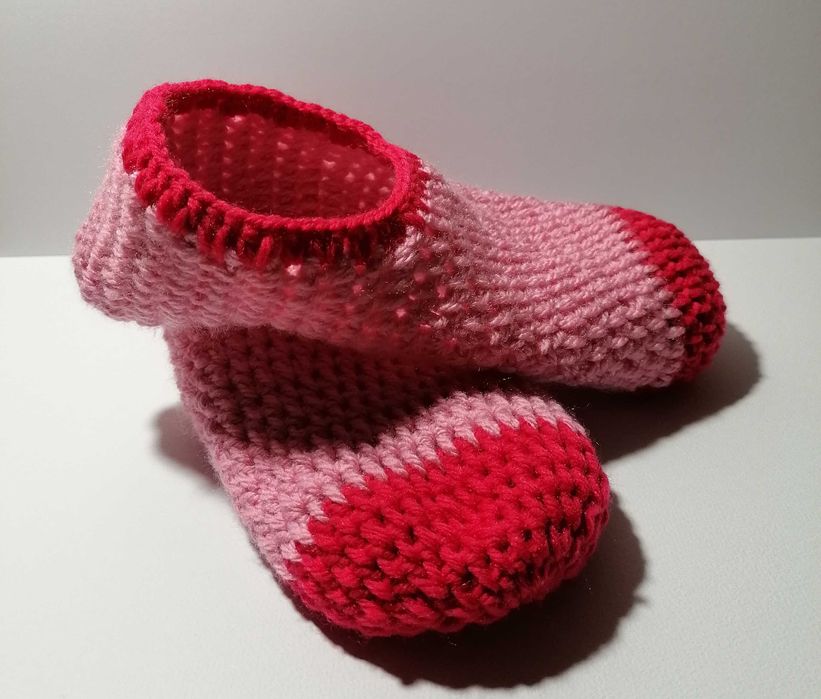 Kapcie na szydełku rozmiar 36