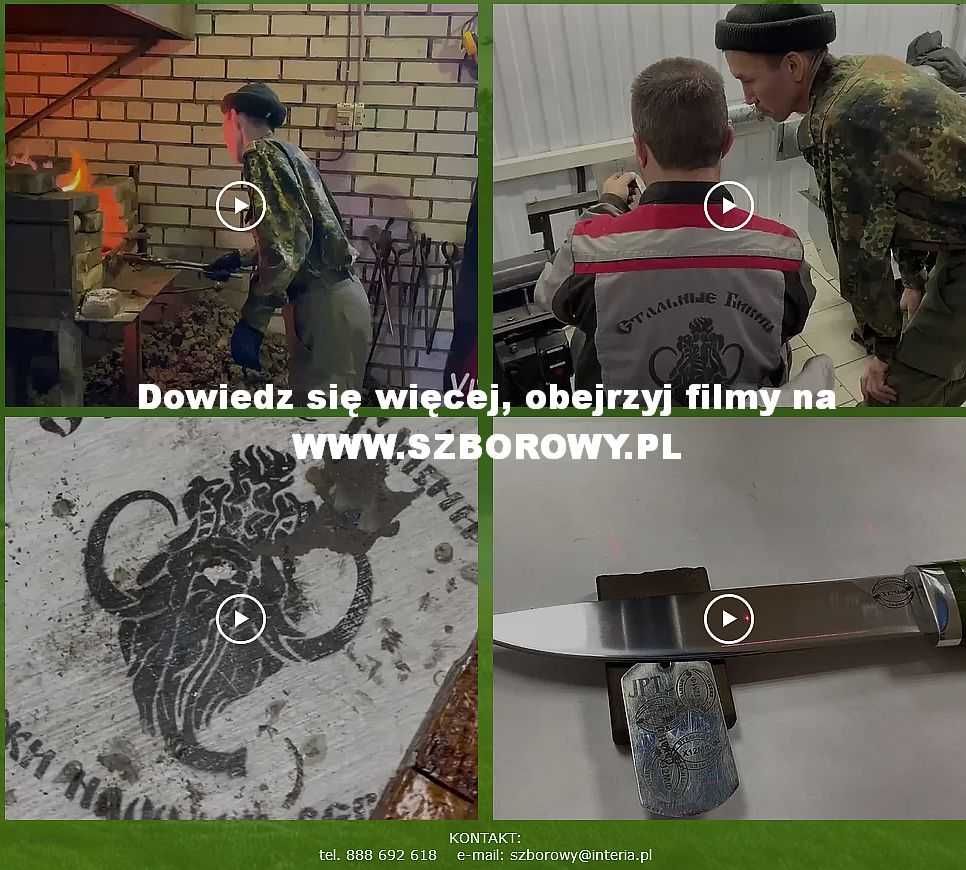 Kuty RĘCZNIE myśliwski nóż Jakucki 110mm. Stal H12MF