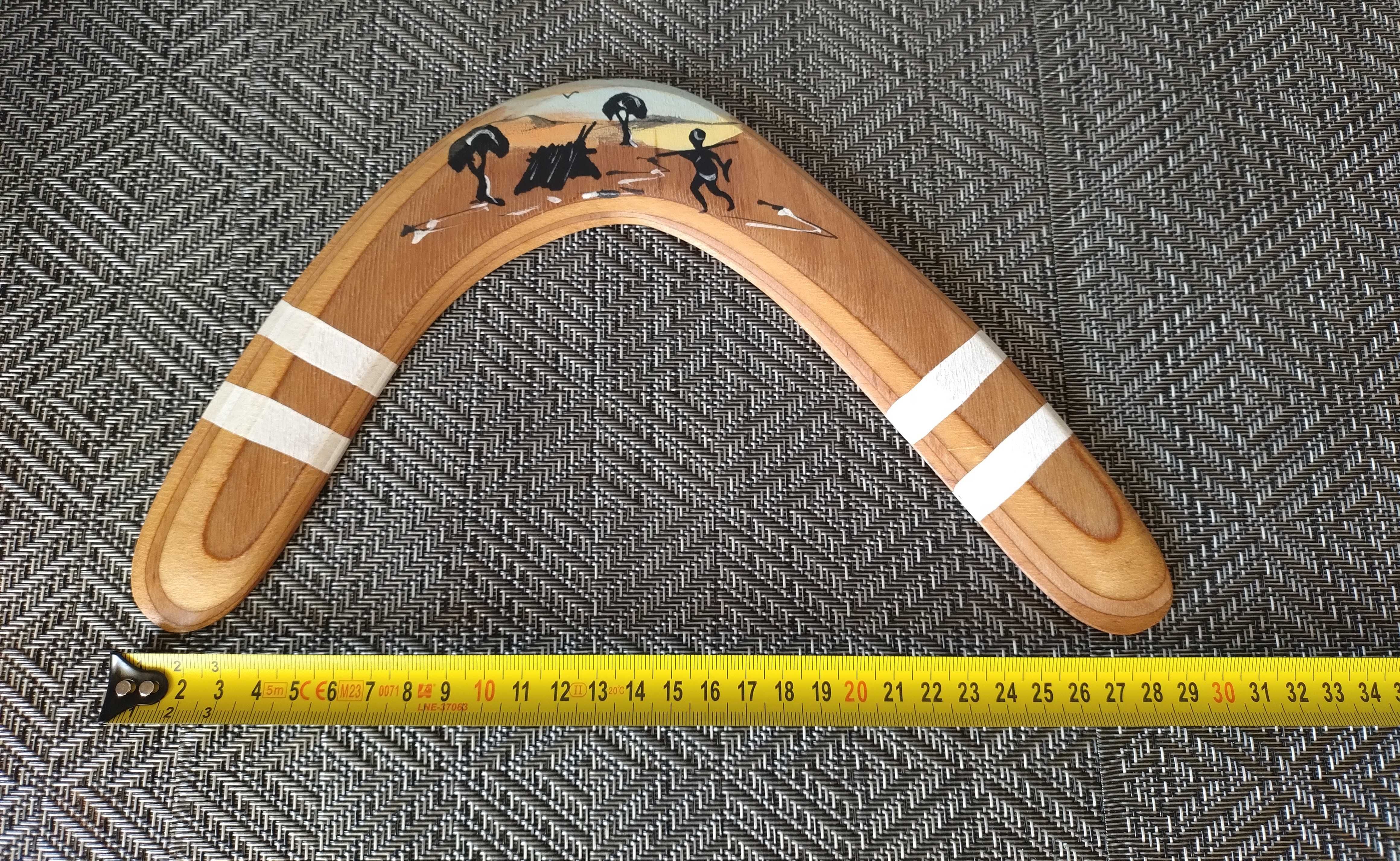 Bumerang Australia drewniany oryginalny australijski Wooden Boomerang