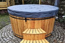 Balia 225cm ogrodowa GRANITCOAT Pokrowiec termiczny hot TUB spa 8 osób