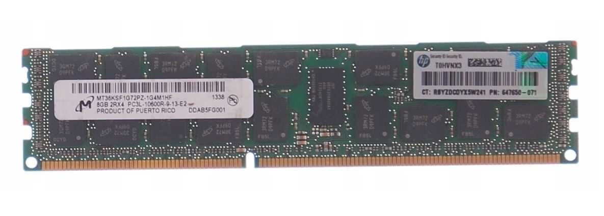 Pamięć serwerowa RAM DDR3L 8GB 10600R PC3L 1333Mhz
