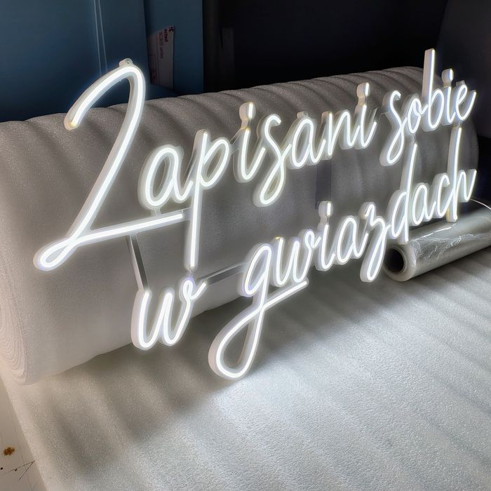 Neon-LED Zapisani sobie w gwiazdach napis podświetlany