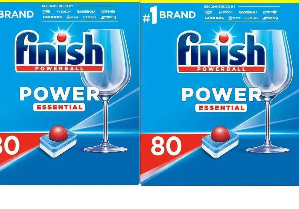 Zestaw 2x Finish Powerball Essential, tabletki do zmywarki, 80 sztukx2