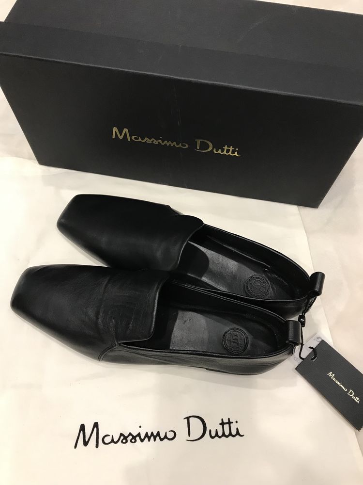 Продам женские кожаные лоферы Massimo Dutti