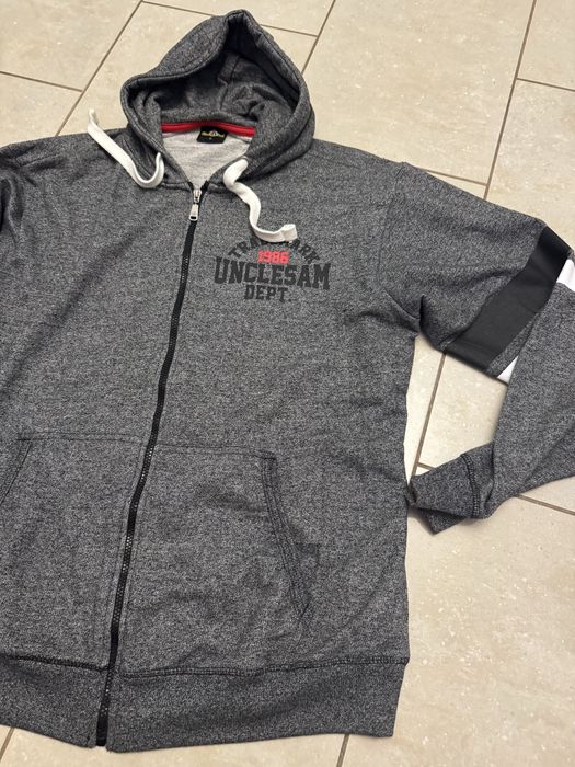 Uncle Sam grafit markowa,logowana bluza męska kangurka XL/XXL jak nowa