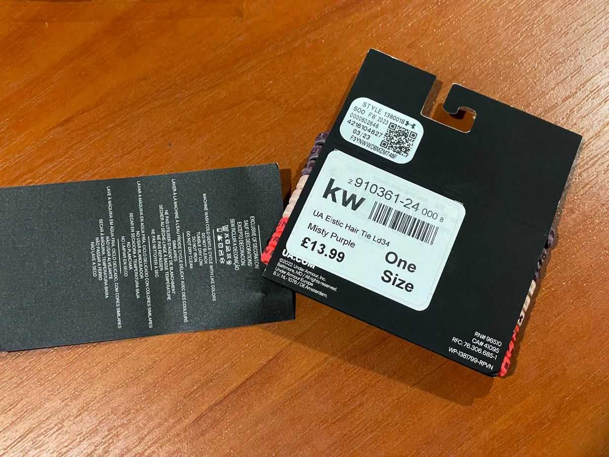 Under armour ua elastic hair tie 9pk резинки для волосся 9 шт оригінал
