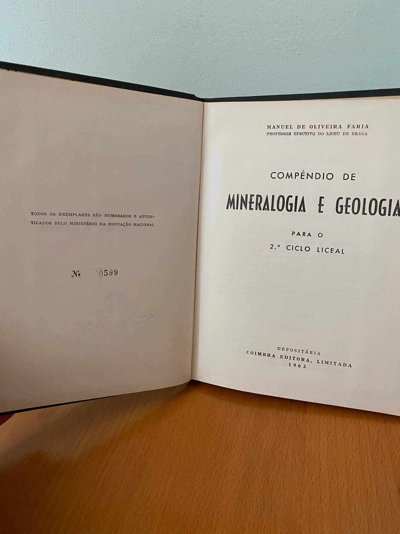 Compêndio de Mineralogia e Geologia - Manuel de Oliveira Faria
