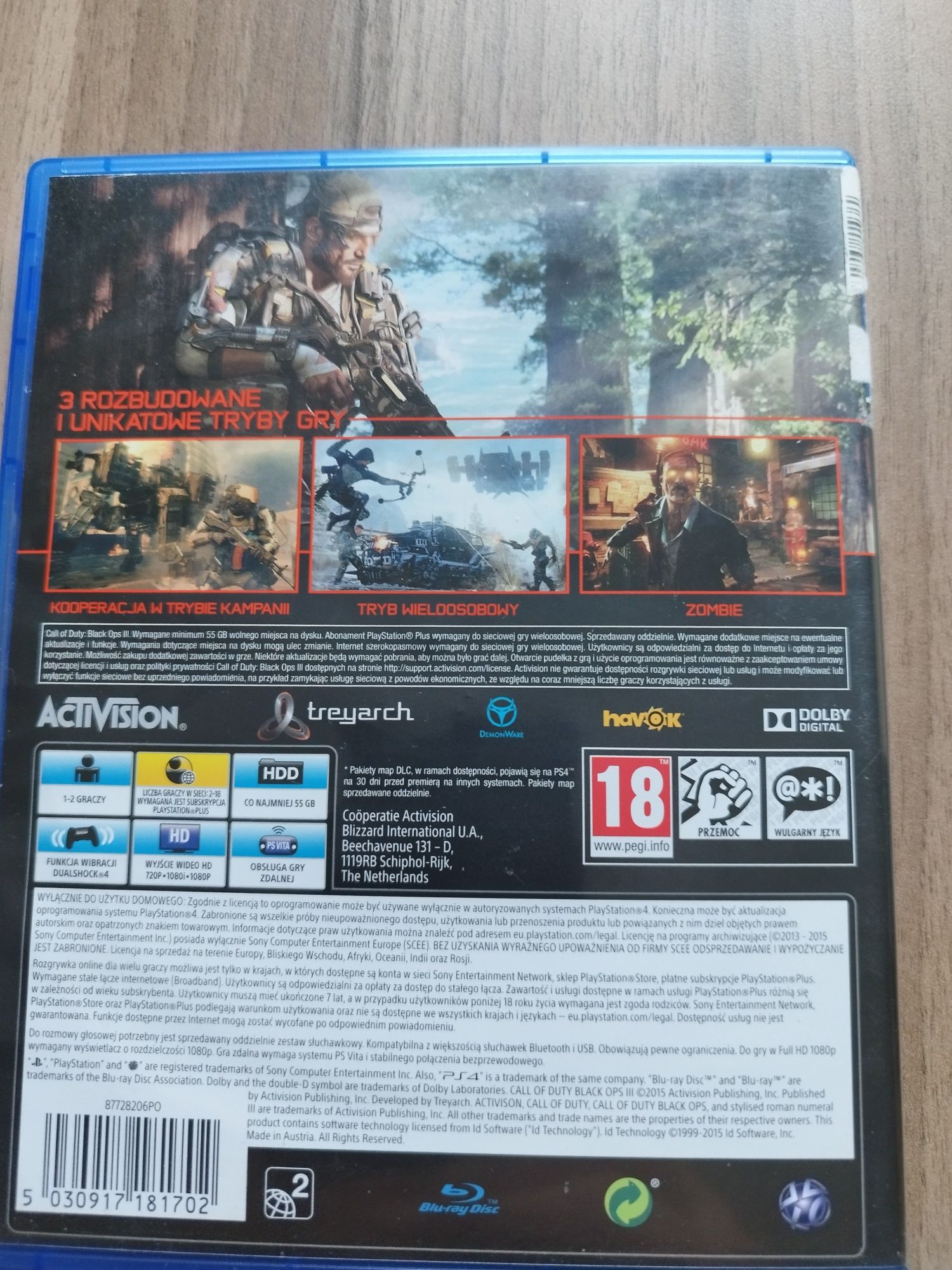 Gra na PS4 i PS5 Call OF Duty Black Ops III
