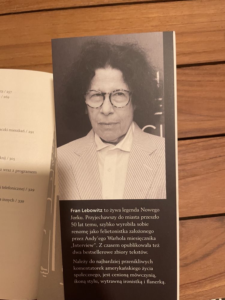 Ksiązka “Nie w humorze” Fran Lebowitz