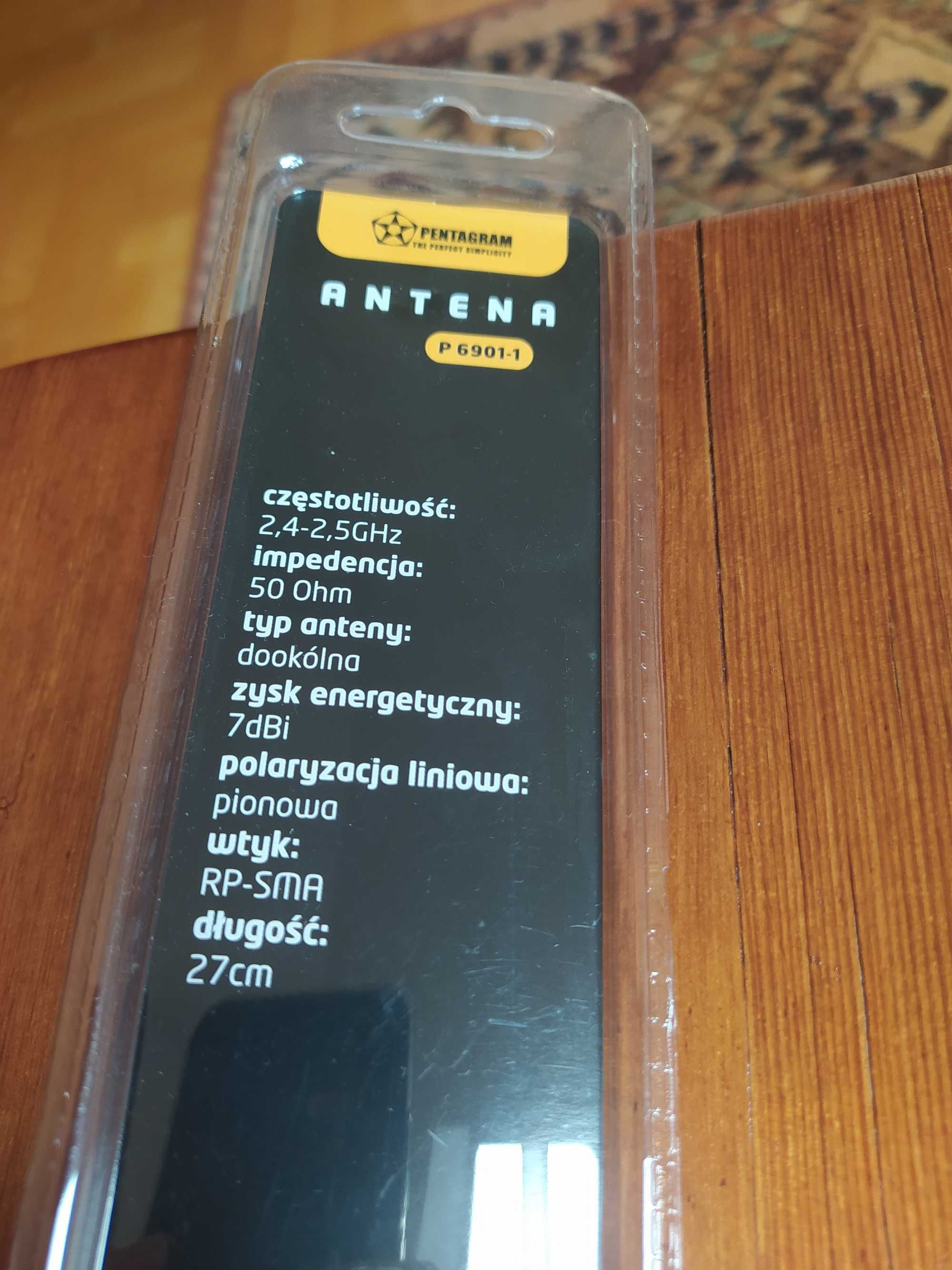 Bezprzewodowa antena do modemu routera WIFI Pentagram 2,4-2,5 GHz NOWA