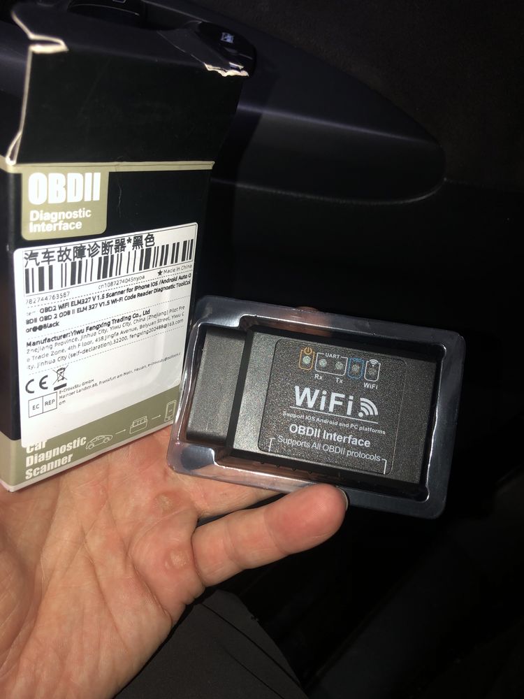 Сканер для діагностики OBD2 ELM327 WI-FI, діагностичний адаптер