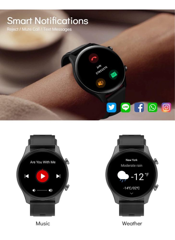 Deeprio Inteligentny Zegarek Smartwatch