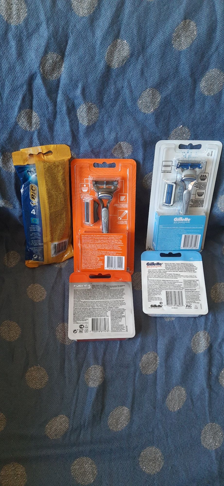 Станок та  картріджи для гоління  Gillette  Fusion 5