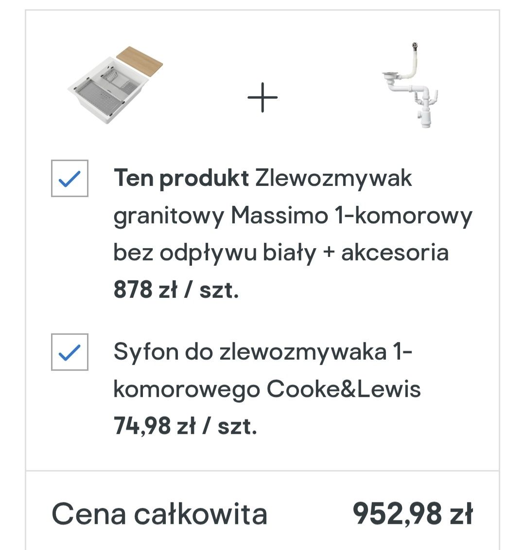 Zlew,Zlewozmywak granitowy Massimo piaskowy