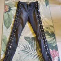 Spodnie męskie jeansy czarne W30 L32