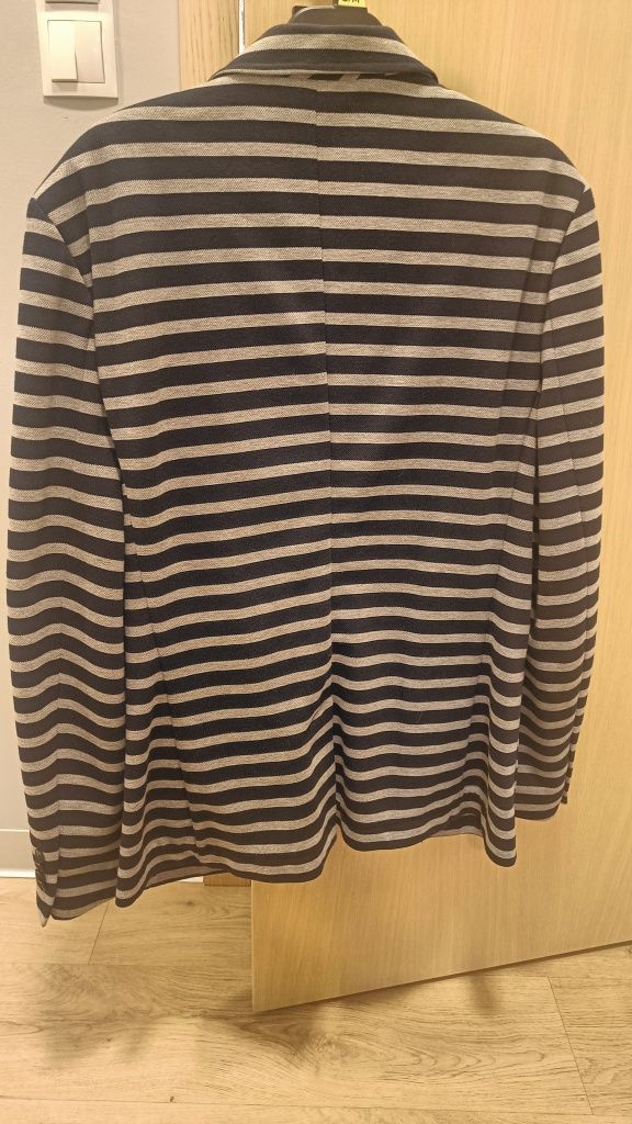 Marynarka Zara Man bawełniana taliowana rozm l/xl pasy