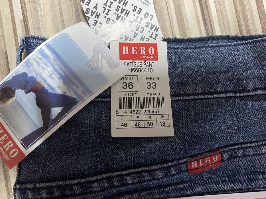 Spodnie damskie jeans 36/33 pas 96 cm komplet 2 pary Wrangler Hero now