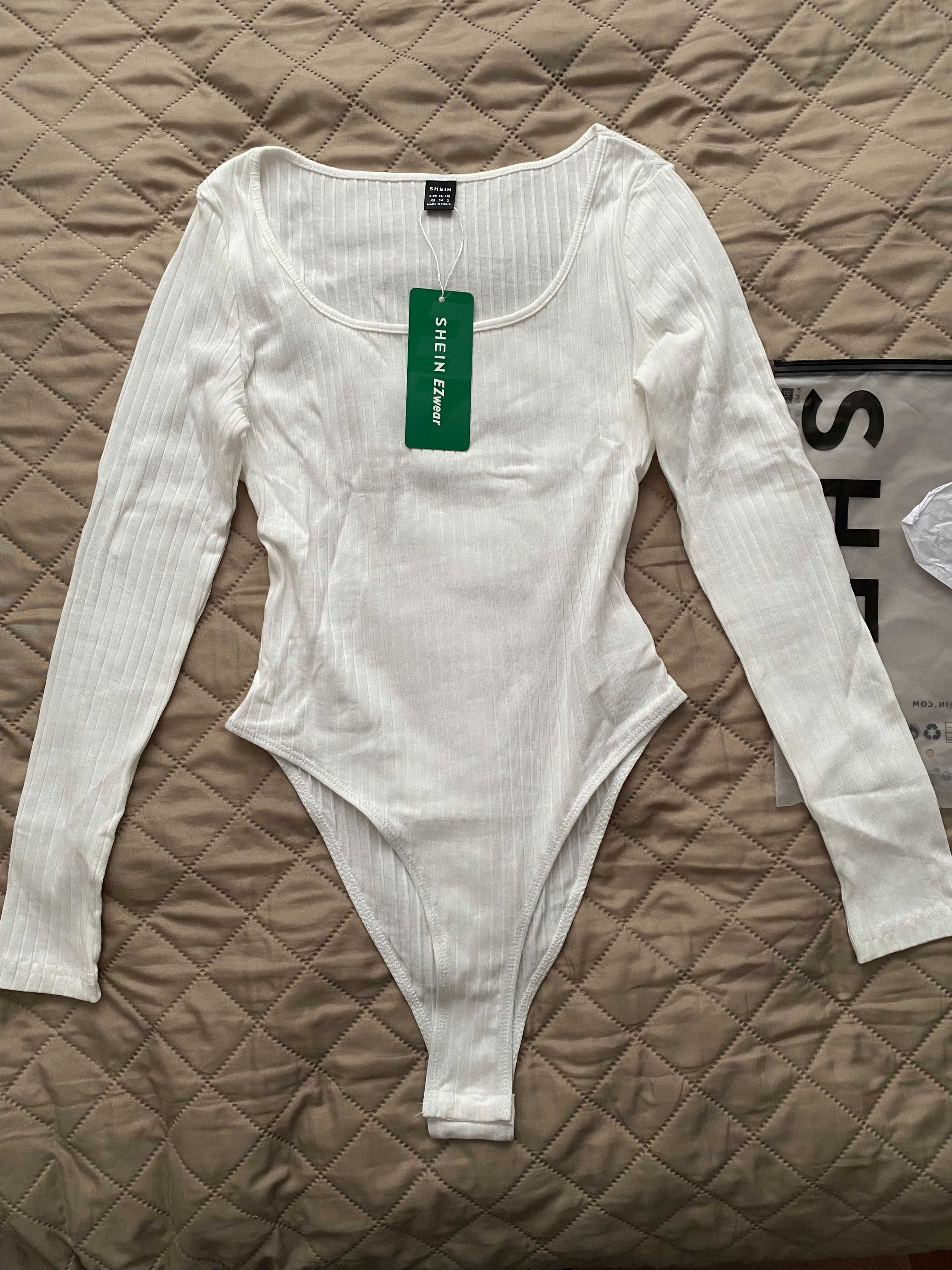 NOWE body damskie z długim rękawem Shein r. S + WYMIARY