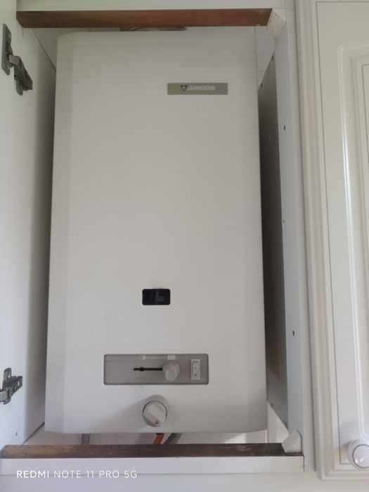 Esquentador a gas de bilha