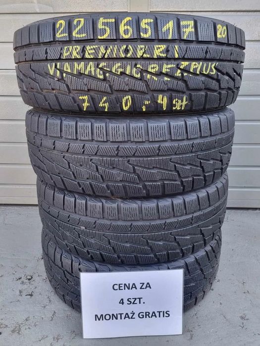 225/65/17 cena za 4 szt. zimowe** premiorri wa-wa centrum