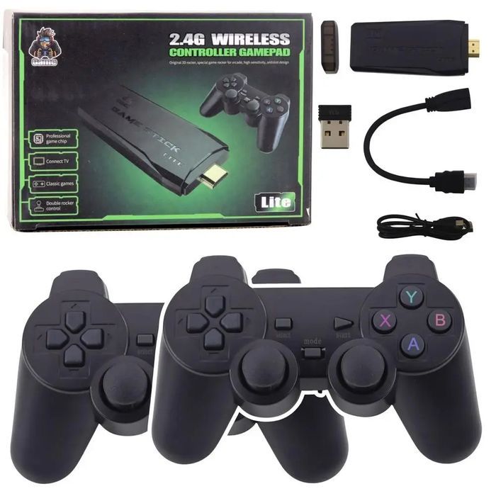 Konsola retro pady bezprzewodowe do gier. Leantoys. Nowy Produkt
