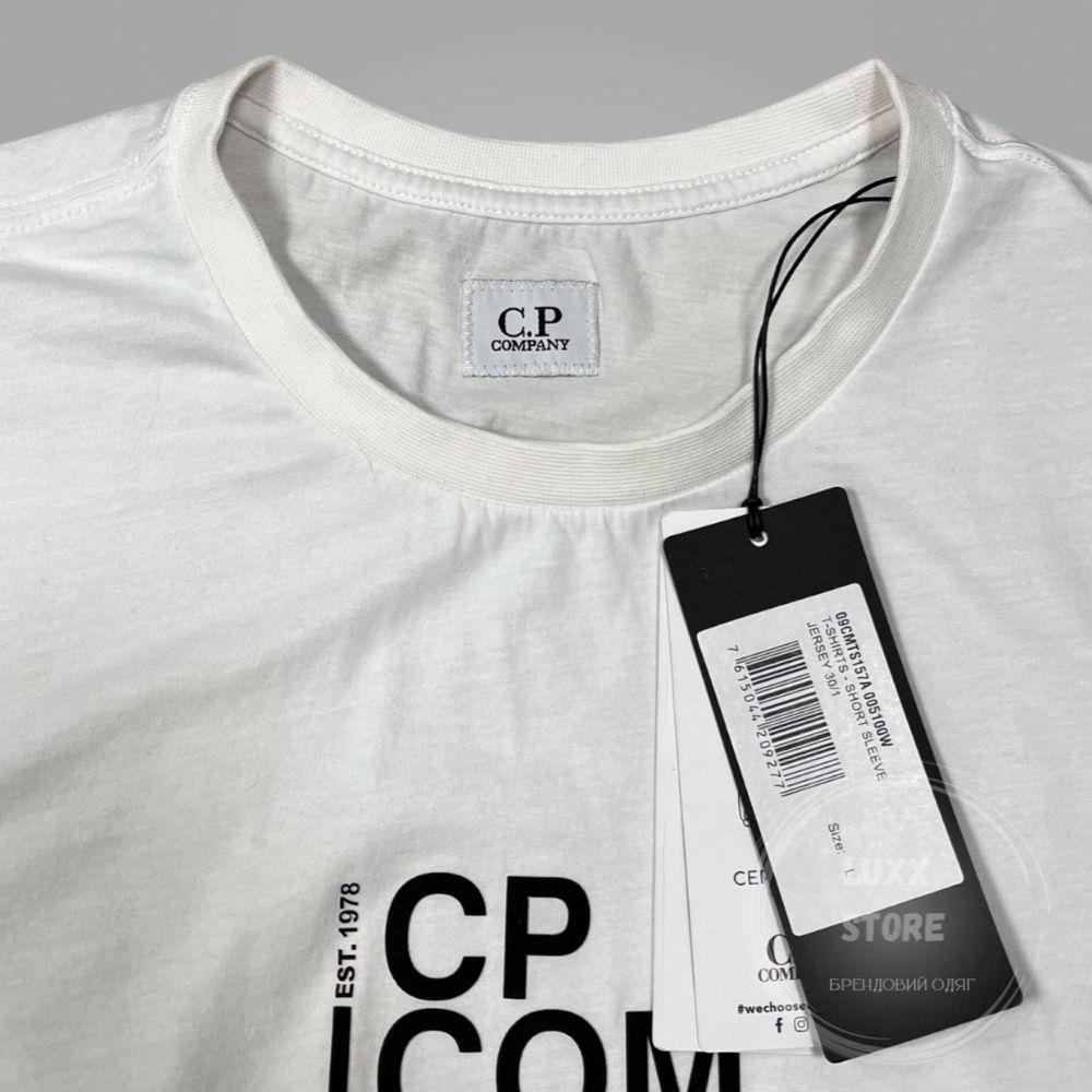 Футболка C.P. Company Label Logo (C P, CP, сипикомпани)