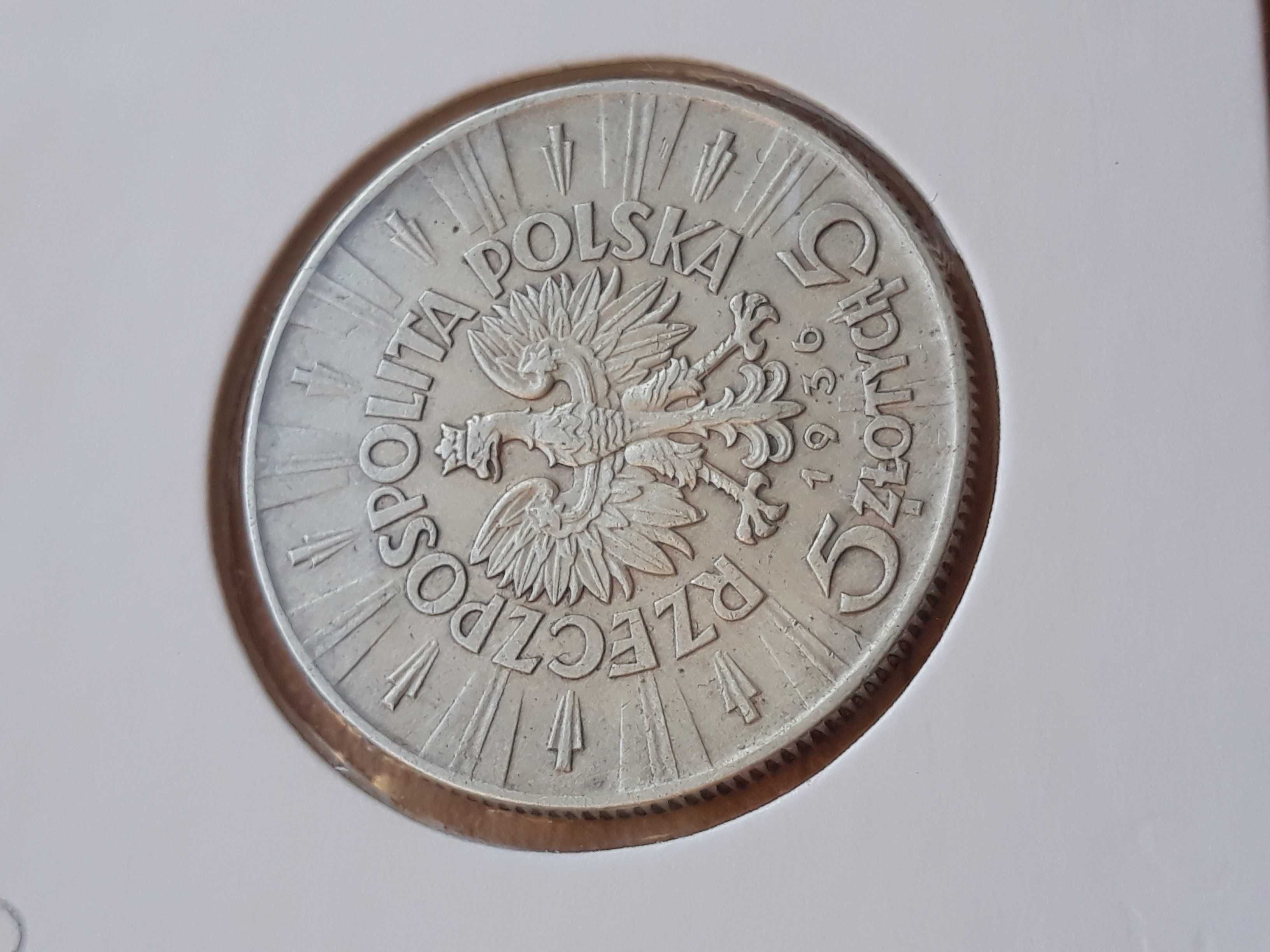 5 złotych Piłsudski 1936 moneta 2RP srebro - nr.11
