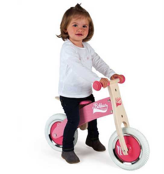 Janod rowerek biegowy Little Bikloon Różowy