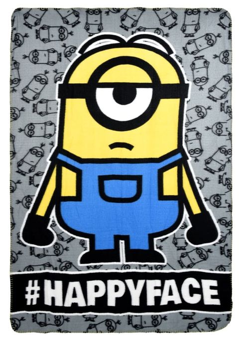 Koc dziecięcy polarowy Minionki 100x150cm