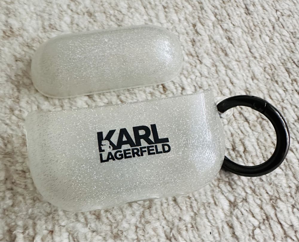 Etui AirPods Pro Super Karl Lagerfeld Srebrne