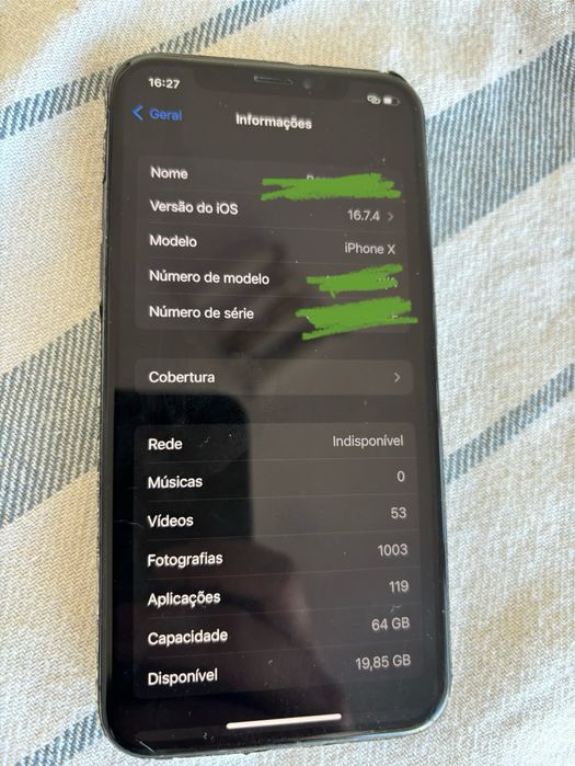 Iphone X 64 Gb bateria 81% desbloqueado