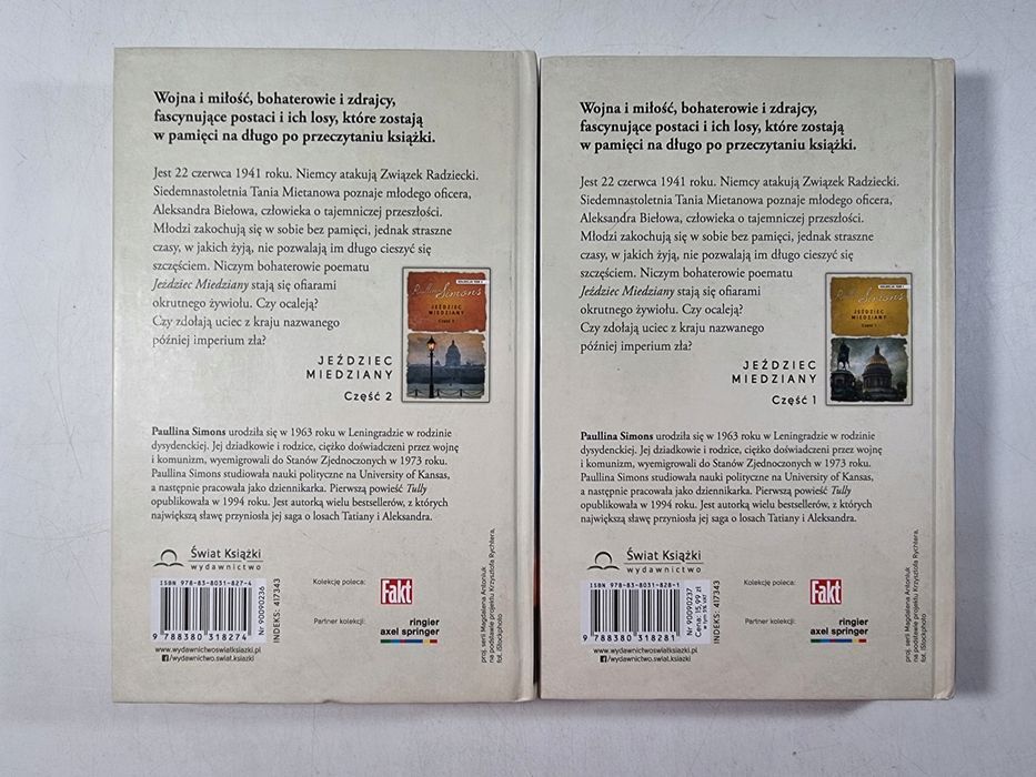 Jeździec Miedziany Część 1 + 2 / Paullina Simons