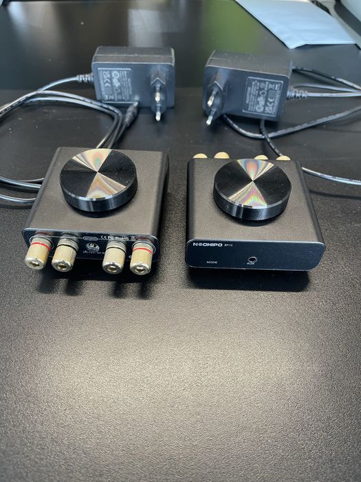 2 amplificador áudio com entrada AUX NooHipo BP10