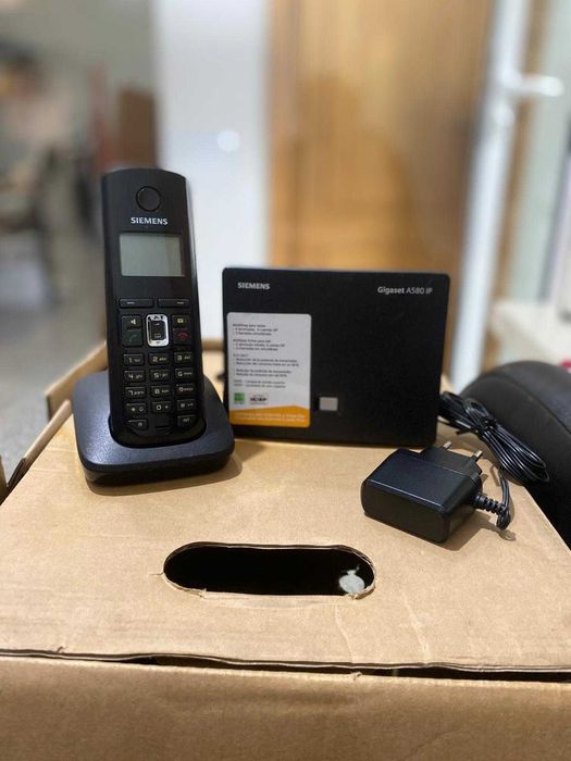 Telefone Sem Fios DECT Siemens Gigaset A580 IP (VoIP + Linha Fixa)