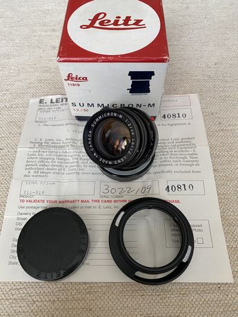 Leica Summicron–M 50mm f2 V4 Ser 3022109