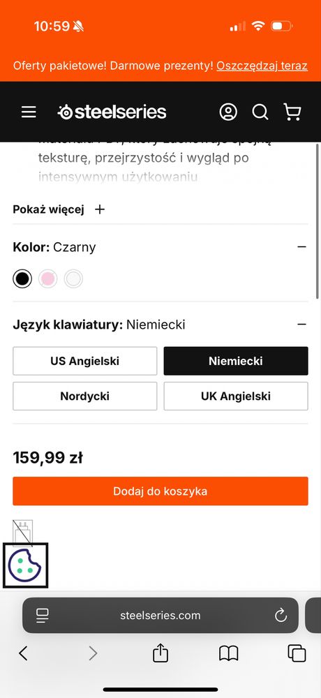 Steelseries Apex 5 + PrismCaps Steelseries black